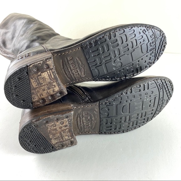 Bed Stu Manchester Tall Leather Half Zip Distressed Rustic Boots Sz. 7 - Picture 9 of 11
